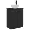 Bathroom Cabinet with Sink Black 54 X 35 X 83 Cm