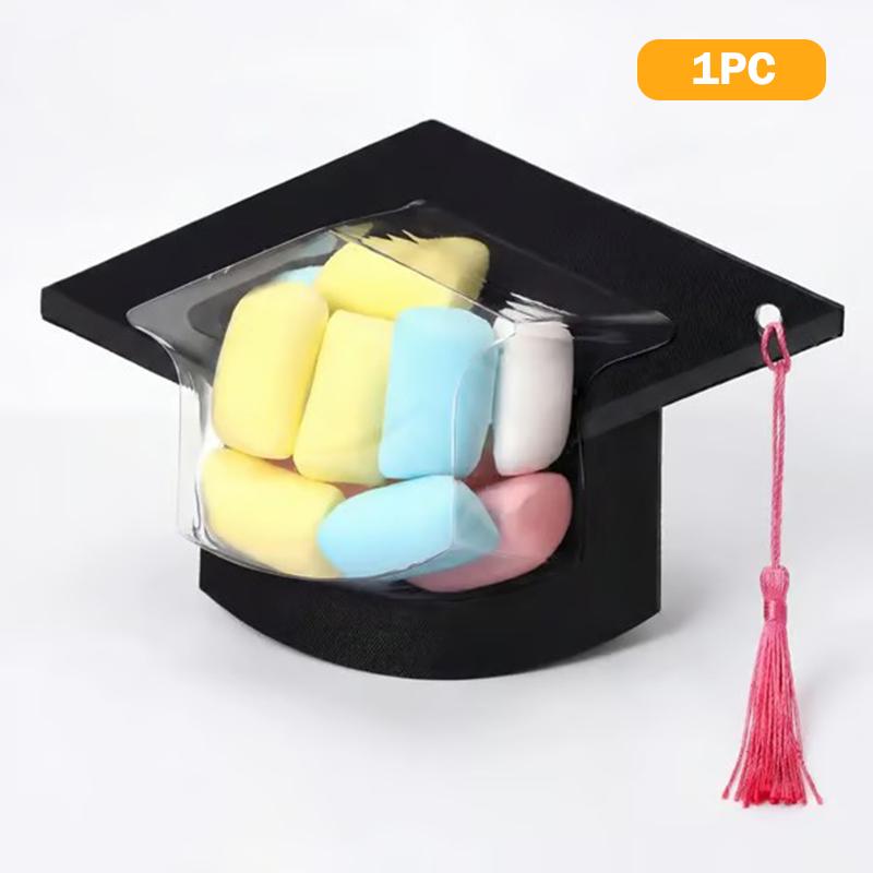 Канди-карточки с шапочкой выпускника, Поздравительная открытка-подарок с куполом для конфет на выпускной 2026 года с кисточкой, Коробка для шоколада