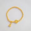 Six-Phase Lotus Seed Gold-Plated Bracelet 4mm Beads – Fortune Child Jewelry Collection