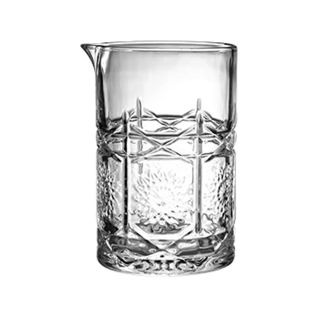 Cocktail Mixing Glass Bartender Beaker Cocktail Stirring Glass with Thick Weighted Bottom Professional Bar Beaker Mixing Glass