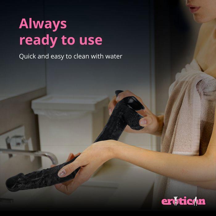 Gode - Eroticon - Mega Realistic - 40 cm - Silicone - Ventouse - Unisexe