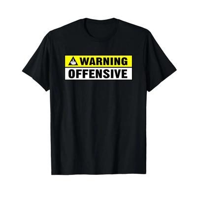 Warning Offensive Funny Crude T Shirt Vintage Homme Designer Clothes Graphic Versatile Comfortable Casual Slightly