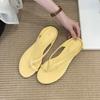 Fashion New Footwear Low Heel Slides Women Slippers Shoes Fashion Round Toe Ladies Heeled Slippers Female Sandals Shoes Flip Flops
