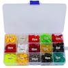 330-Piece Soft Lure Set with Iseama Hooks in 15-Grid Box