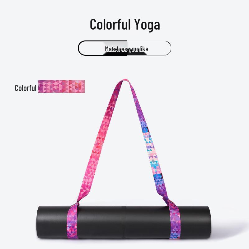 Colorful Nylon Yoga Mat Strap for Stretching and Storage