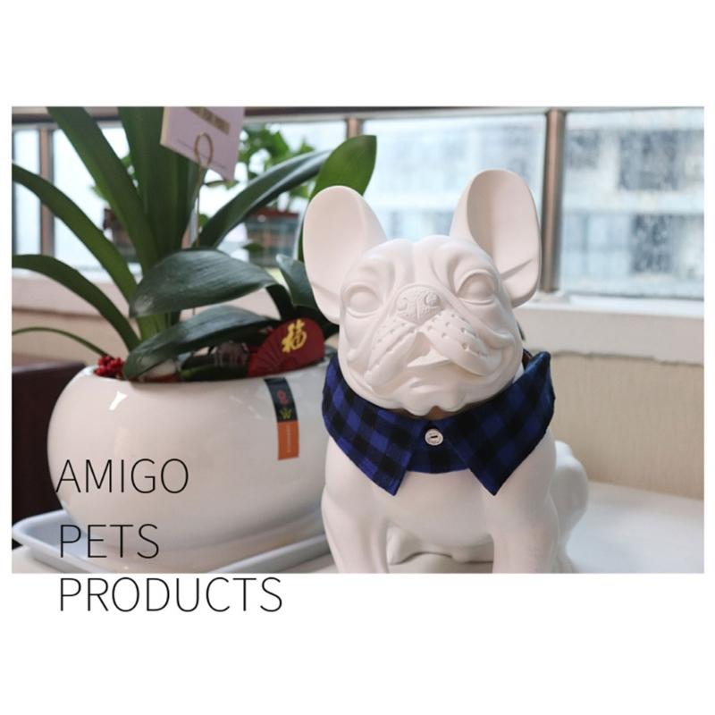 Puppy Wedding Collar Checked for Small Medium Girl Dogs Cat Dog Plaids Collar Necklace Wedding Costumes