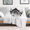 warframe logo Throw Blanket Travel Size Cozy Blanket for Plane Train