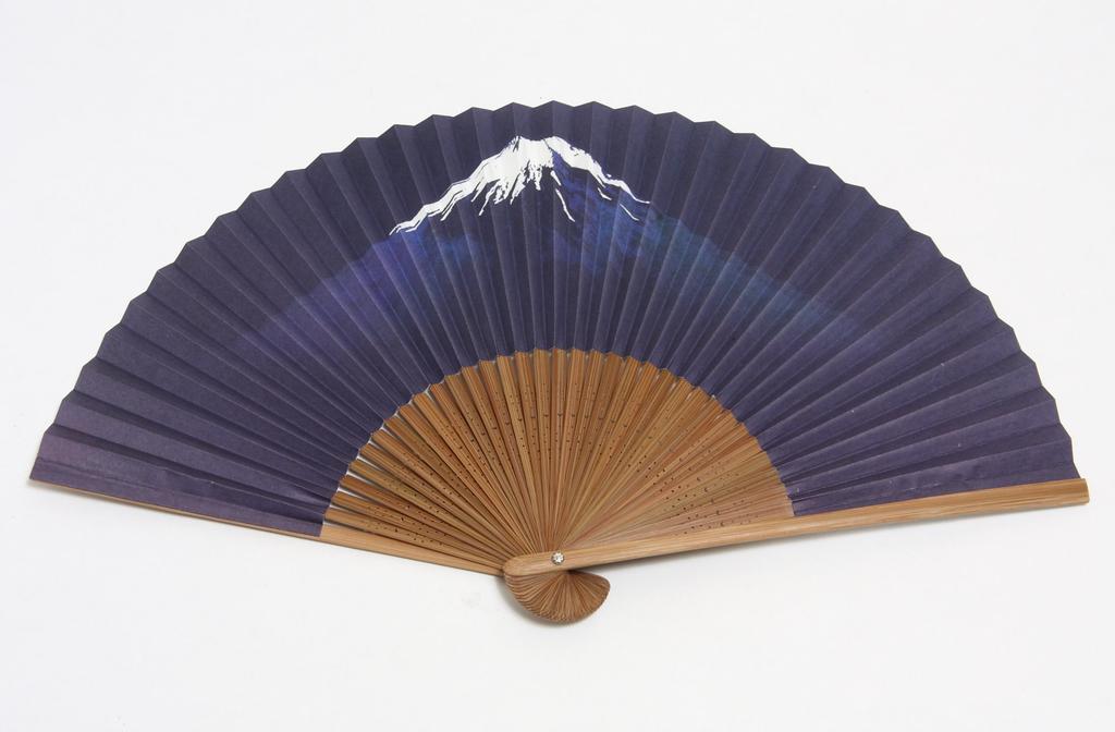 Éventail Pliant Éventail Pliant en Papier Fuji avec Boîte [Hasegawa] >> Mt. Cas,
