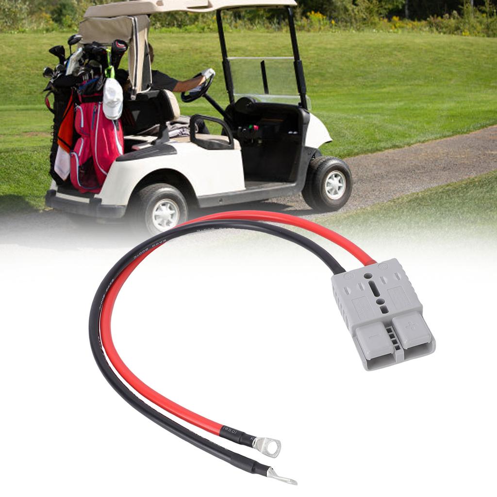 175A Support for Connector with 6AWG Cable O Electric Forklift Charging Plug Cable for Carts Trailers Racing Cars