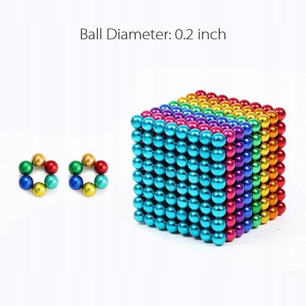 Kulki Magnetyczne Klocki Neocube 4Mm 8 Kolorowe