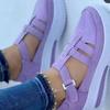 Summer hollow sandals women's platform casual breathable Velcro wedge heel women's shoes