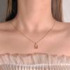 Simple Temperament Golden Beanie Necklace Female