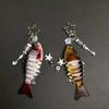 Lifelike Moving Fish Lure Keychain Key Holder Decoration For Angling Hobbyists Multidirectional Key Holder Accessory