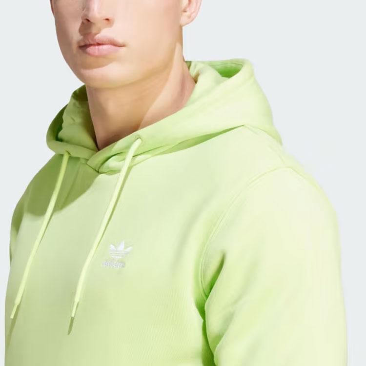 Adidas Trefoil Essentials Hoodie Pulse Lime Men Streetwear IM4533