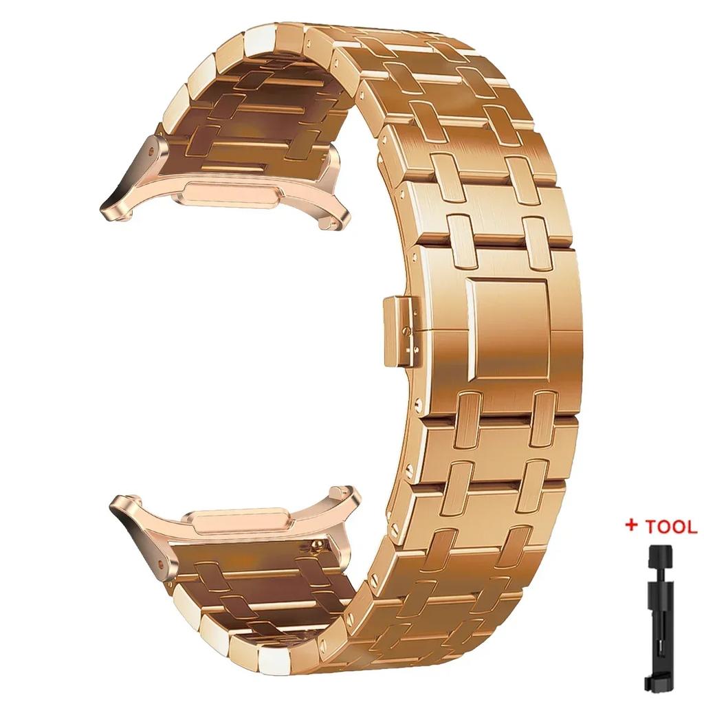 Luxury Titanium Band for Samsung Watch 7 Ultra 47mm Watchband Link Bracelet for samsung galaxy ultra 7 47MM No Gaps Metal Strap