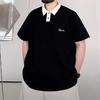 Polo trendy de mărime mare, care absoarbe transpirația, de calitate moale, respirabil, pentru bărbați, lejer, cu mânecă scurtă, rezistent la șifonare, casual, sport