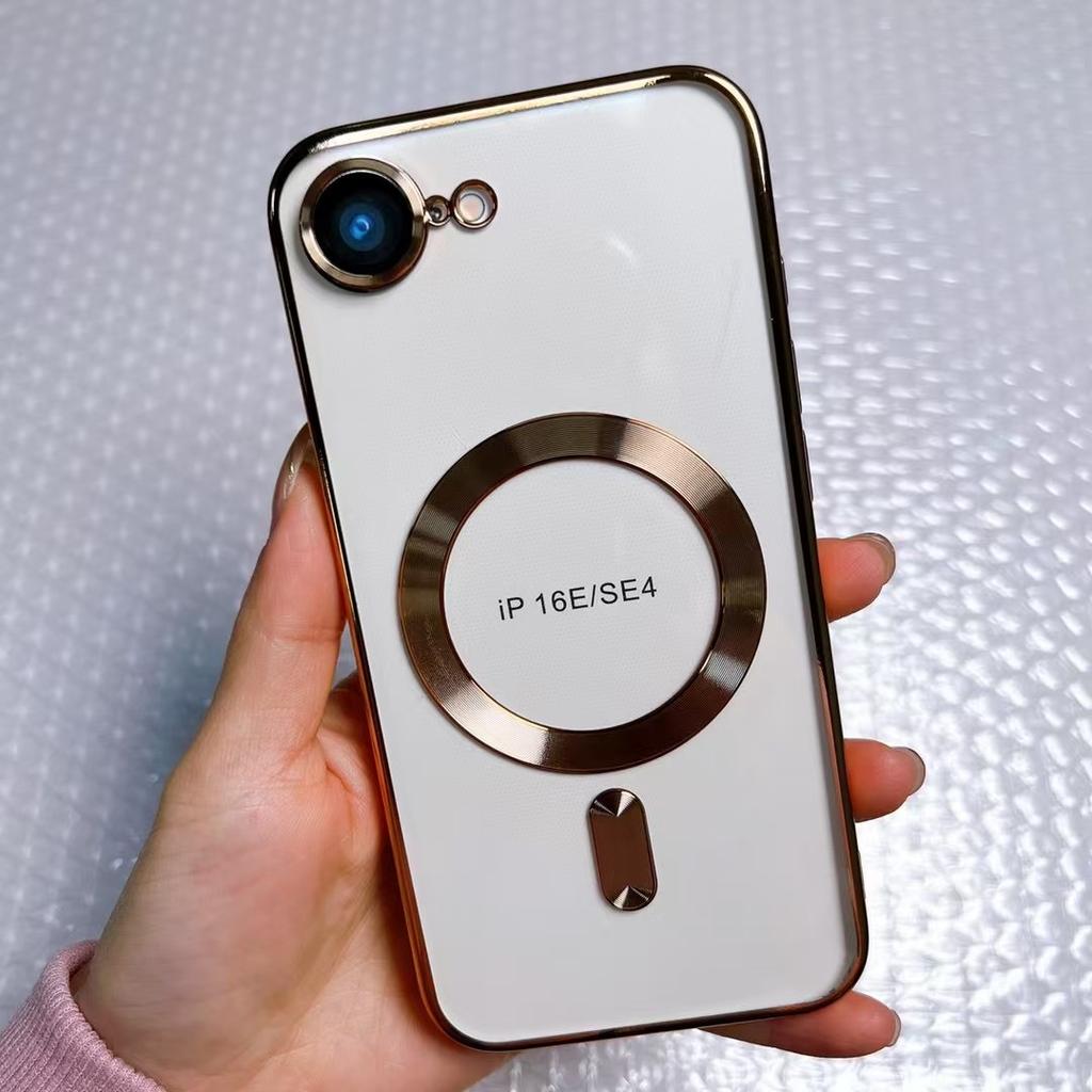IPhone16 Electroplated CD Pattern 15 Mobile Phone Case with Tail Apple Magsafe Magnetic 12proma Soft Case Suitable