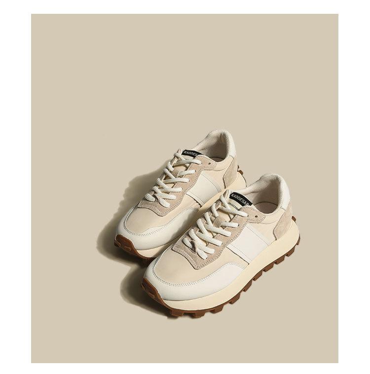 

Waffle Forrest Gump shoes women s shoes 2025 new spring and autumn women s dad shoes explosion super fire casual sports shoes 40 бежевый