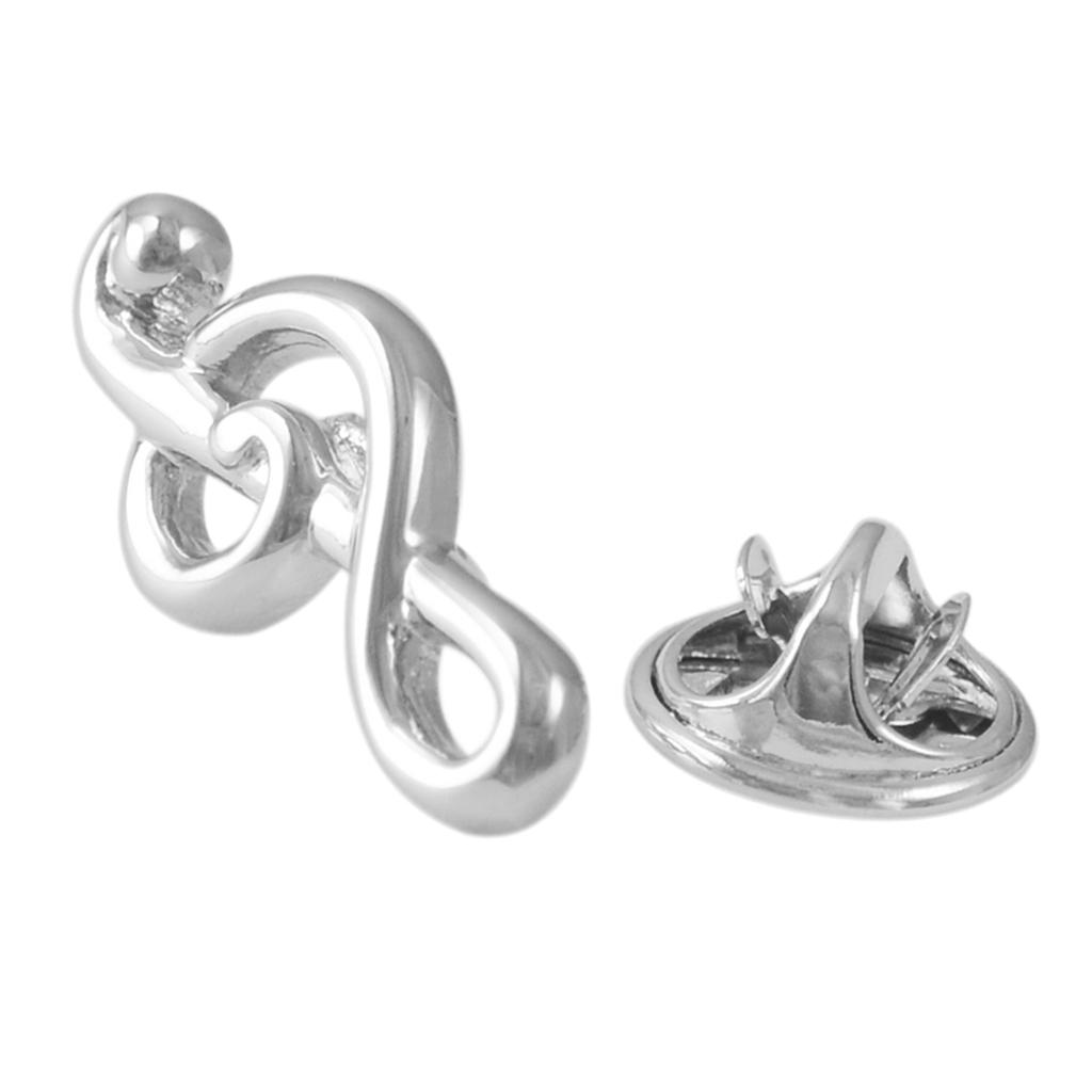2Pcs Novelty Lapel Pins Music Note Brooch Pin Badge Button for Clothing Bags Backpacks Jackets Hat