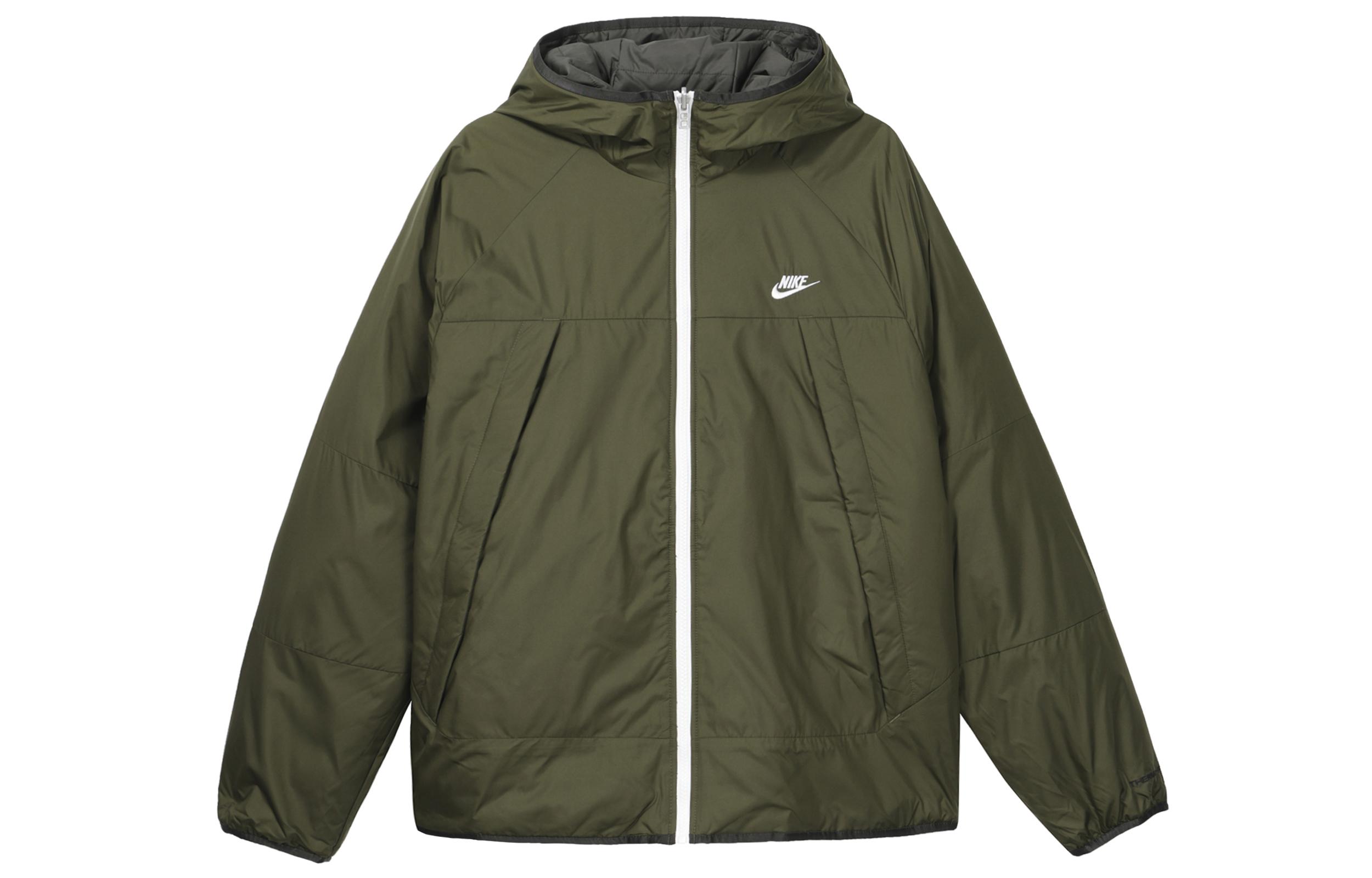 Nike Jackets Men s Green Hooded Moderate Reversible DH2784-326 S