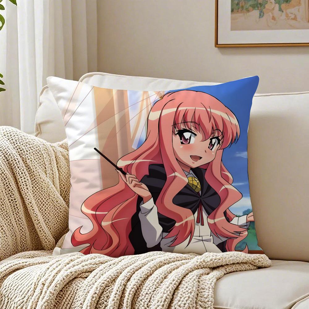 Comedy Anime Z-Zero No T-Tsukaimas Cushion Cover Linen Pillowcase Soft For Sofa Bed Home Room Decor