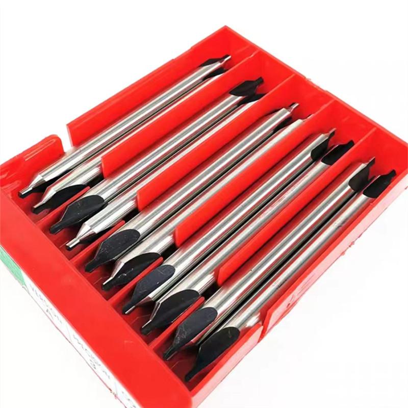 100mm Extended A Center Drill W6542 HSS for Metal Processing Center Drilling Positioning CNC Mechanical Lathe