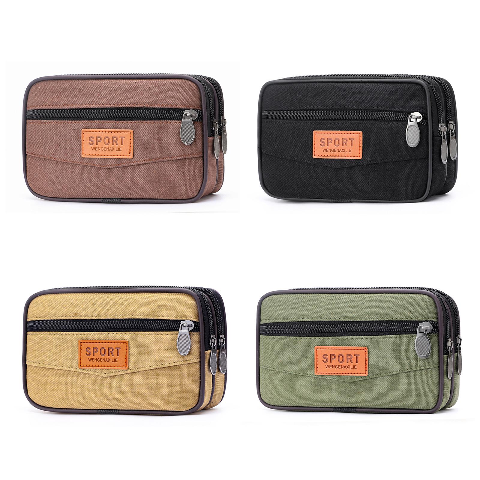 Стильная холщовая сумка для мобильного телефона для мужчин — фото 9