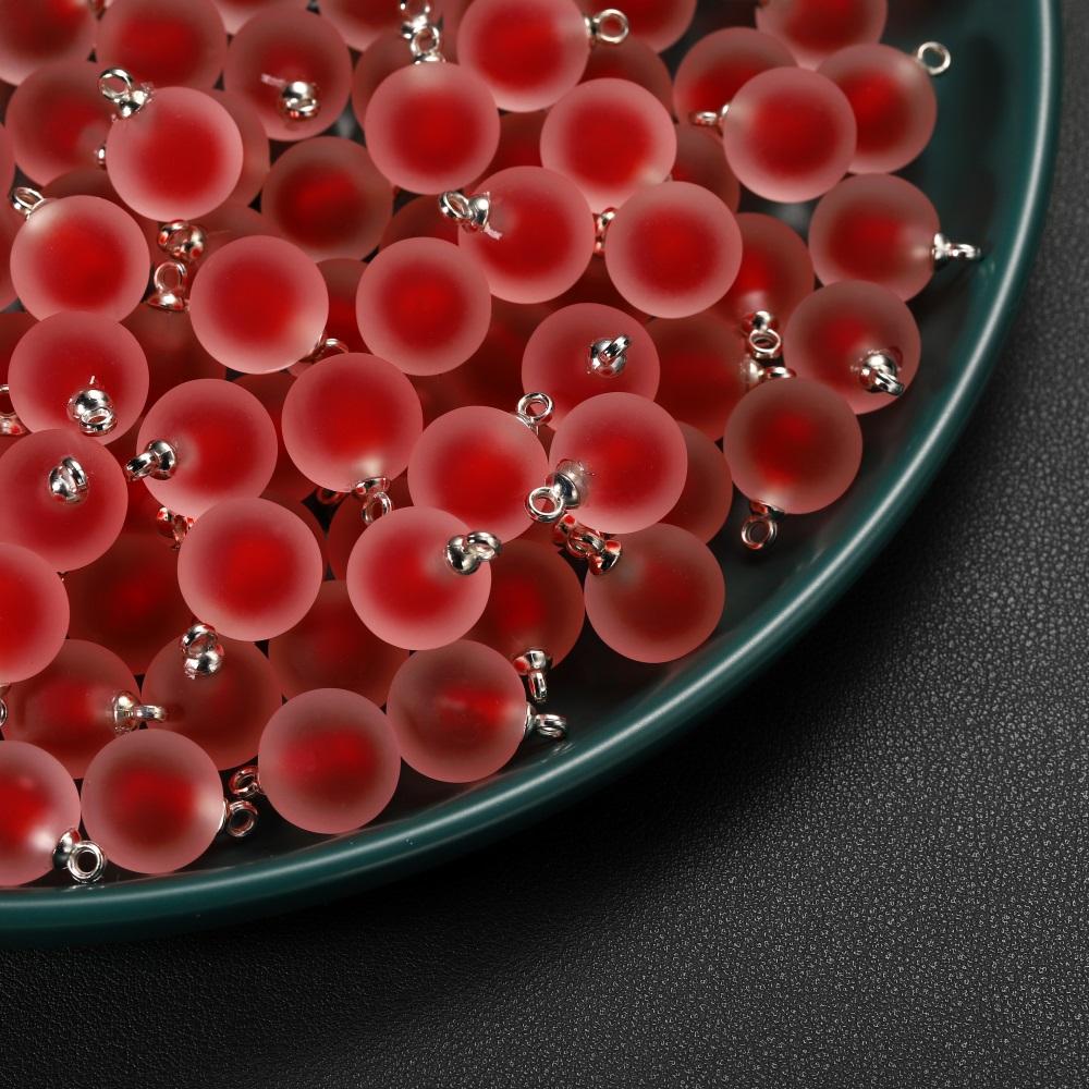 10pcs/lot Resin Frosted Multicolor Heart Charms For Handmade Bracelet Earrings Necklace Pendant DIY Jewelry Making Supplies