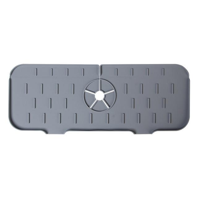 Kitchen Sink Mat Silicone Splash Guard Water Absorbent Drying Pad Countertop Protector Bathroom Mat Drainage Trays Non Slip