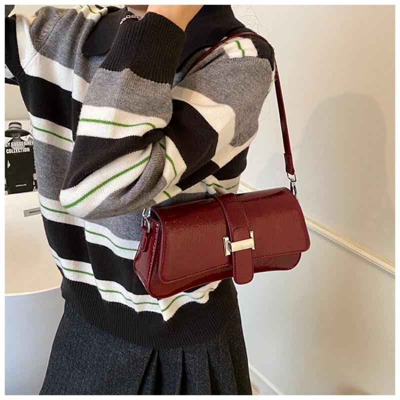 

Niche fashion underarm small bag women s new retro commuter shoulder bag popular messenger bag темно-коричневого