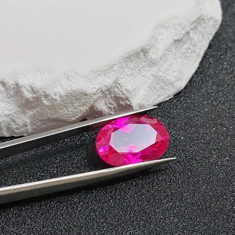 5.15 CT Natural Mogok Pink Ruby Oval Cut Flawless Loose Gemstone