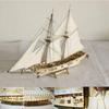 Excras Wooden Ship DIY Wooden Sailing Ship Hobby Wood Ship Model Sailing Ship Wooden Model Home DIY Model Decoration Boat Gift Toy for Kids Model,