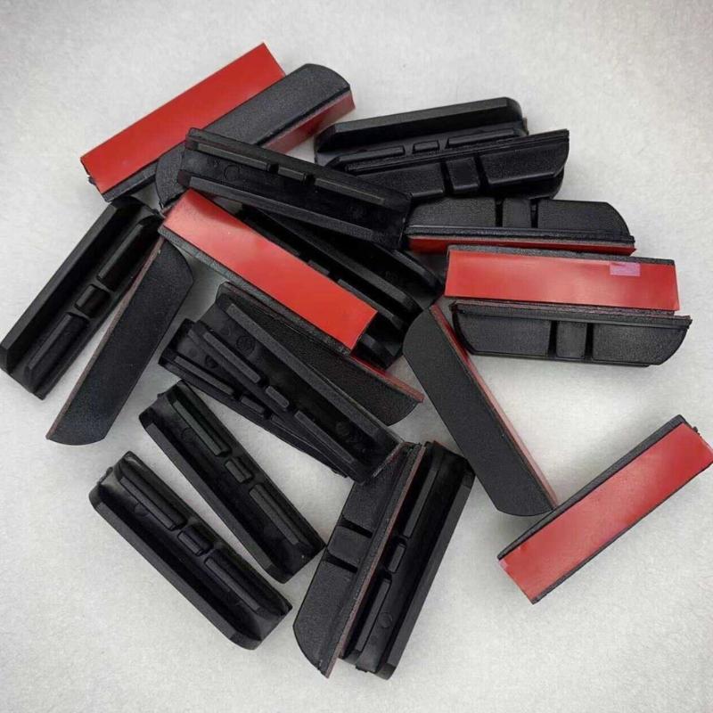 Adhesive Car Side Shade Mount Set 12 Piece Black Plastic 3.5 x 0.9 cm for Interior Side Window Replacement and Installation Use Tasks