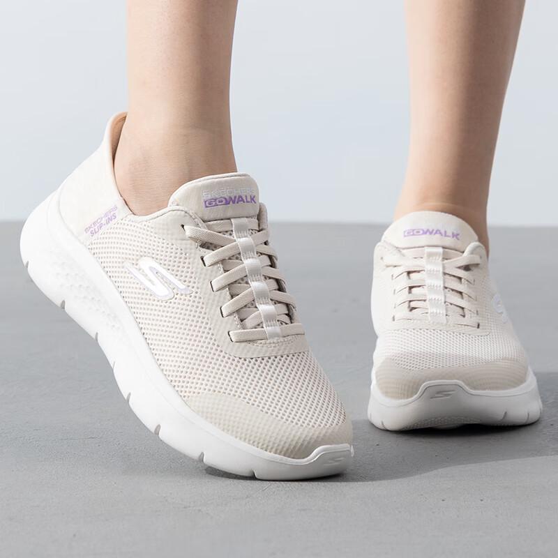 Skechers Women s 124836-OFWT Casual Walking Shoes 7.5