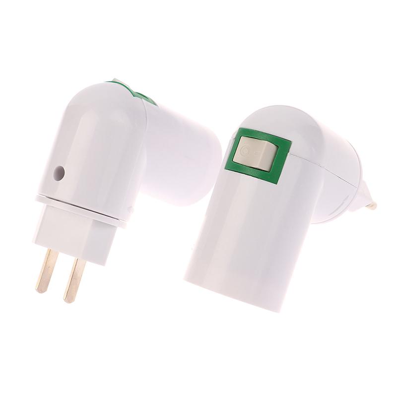 1Pc E27 Socket Lamp Bulb Adapter 360 Degrees Adjustable Light Bases Lamp Holder Converter Light Bulb Adapter Eu Us Plug