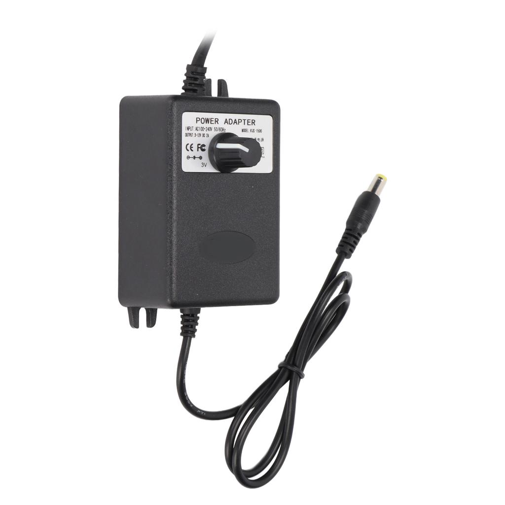 Power Adapter Adjustable Voltage Speed Regulation 24W 2A Fast Charging Computer Power Adapter