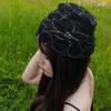 Pastoral Style Lace Hollow Breathable Turban Summer Versatile Thin Sweet Flower Fashion Fairy Hat