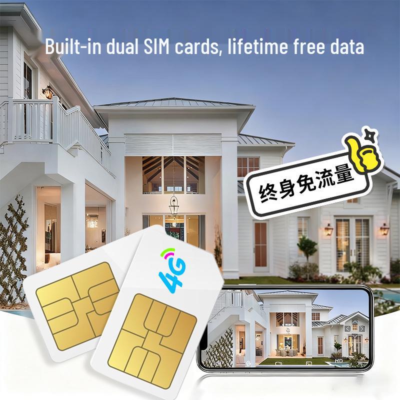 Cameră Tiantong Wireless 4G cu Viziune Nocturnă și Zoom cu Trafic Gratuit pe Viață pentru Securitatea Exterioară a Casei