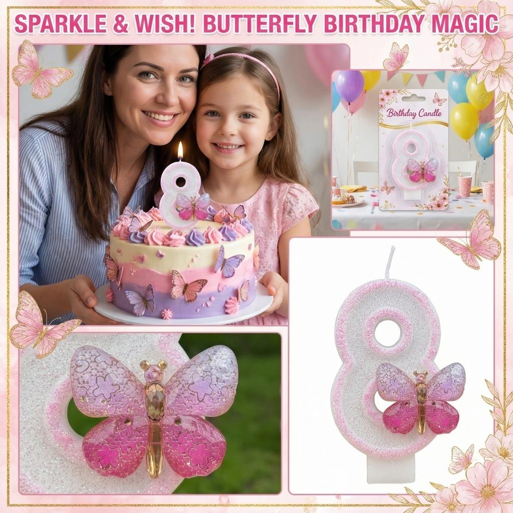 Fashion Cartoon Creative Birthday Candles Party Digital Candles