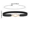 Fashionable Minimalist Stretchable Women's Waist Cinch Versatile Belt with Metal Buckles To Accessorize Everyday Dresses