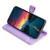iPhone 17 Pro Flip Case, Wallet Zipper Pocket, Purple