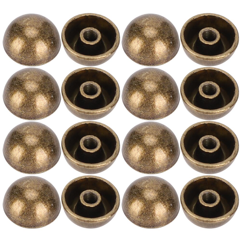 30 Sets Screw Mushroom Rivets BronzeColoured Dome Studs for Leather Decoration 12MM