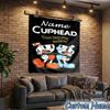 Custom Name Tapestry Cuphead Tapestry, Unique Design Tapestry, Suitable for Bedroom,Livingroom, Playroom,Heartwarming Fan Holiday Gifts