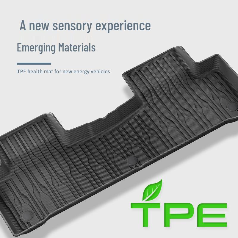 Eco-Friendly TPE Car Mats for BYD Hiace '07 - Full Set: Trunk & Backrest Mats