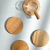 Acacia Wood Coasters Craft Wooden Insulation Pad Wooden Coffee Cup Desk Mat Wooden Decoration
