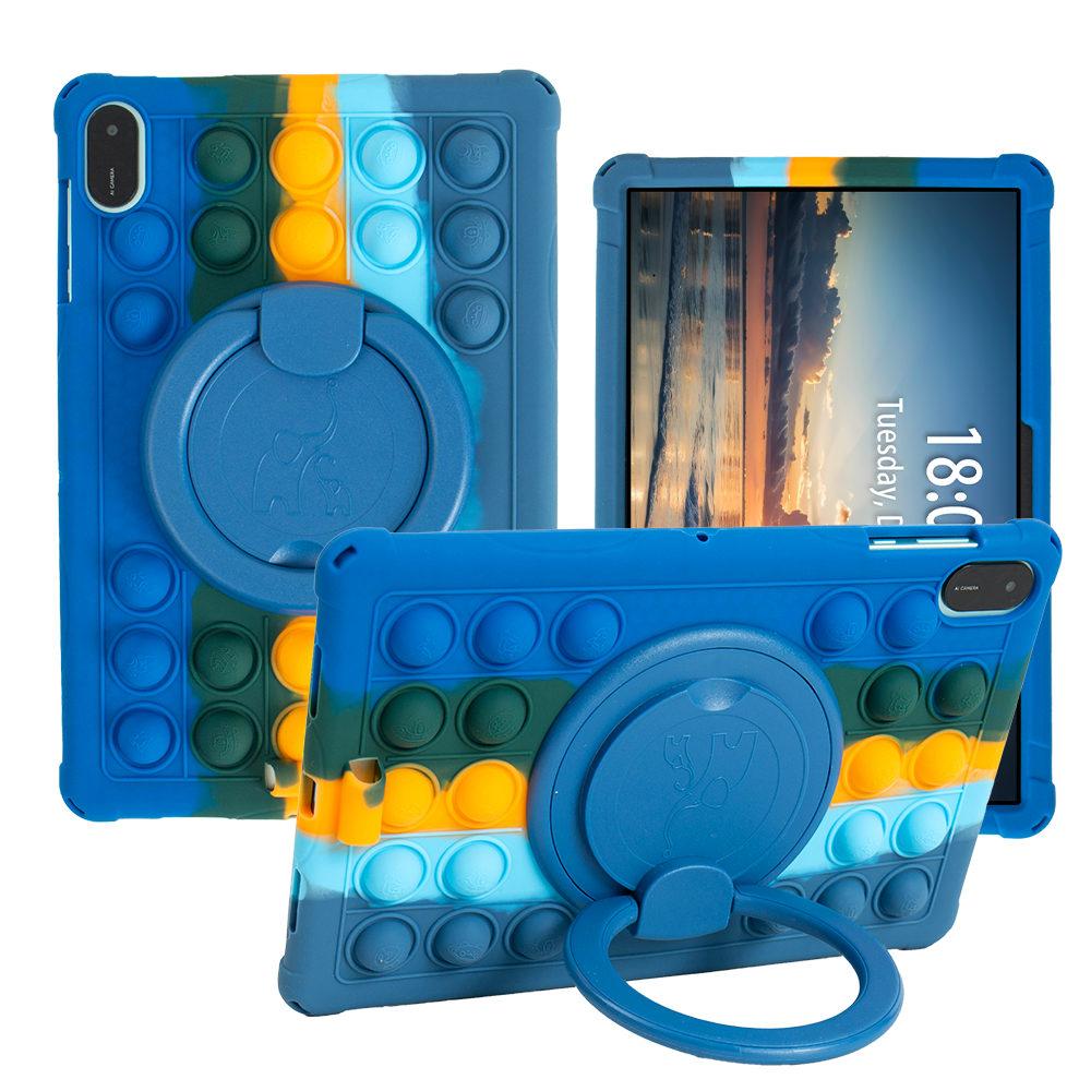 Case For Honor Pad X8A X9 11inch, 360 Rotating Soft Bubble Stand Tablet Cover For Honor X8A Kid Safe Funda