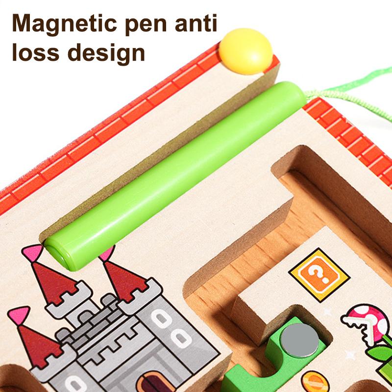 Children'S Magnetic Maze Ball Running Pen Running Logical Thinking Concentration Training Early Childhood Education Toys