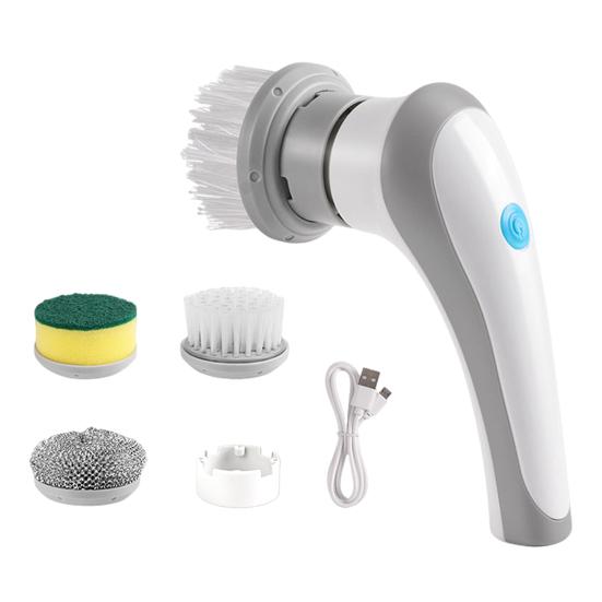 Electric Spin Scrubber Cordless Cleaning Brush with Powerful Motor 360-Degree Rotation Handheld Tile Floor Scrubber