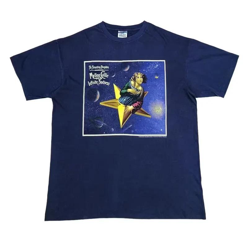 The Smashing Pumpkins Classic Rock Band TShirt Unisex Casual Short Sleeve Cotton Top Summer Apparel Tshirts