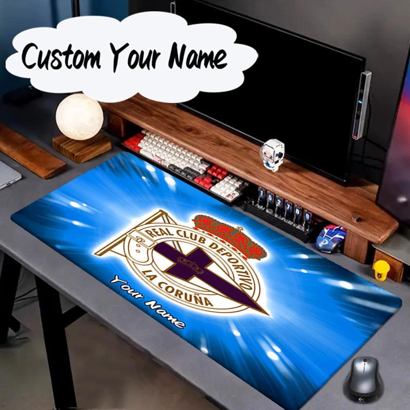 Custom Name Mouse Pad Deportivo A Coruna Crest Mouse Pad, Gaming Mouse Pad, Keyboard Pad, Desk Decor for Computer Notebook Fan Birthday Gift